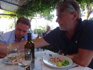 "Gensi" mit Insalata Pulpo...