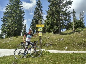 Heinz Steurer auf dem Weg zum Stubenberghaus...