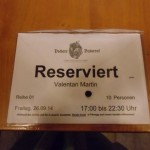 Natürlich reserviert...