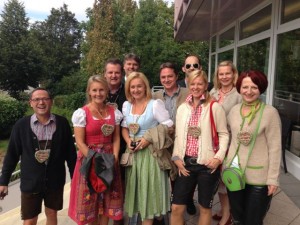 Die Radfreunde in voller Ausrüstung...