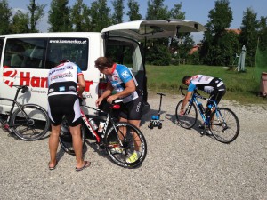 Die Maschinen werden bereit gemacht...